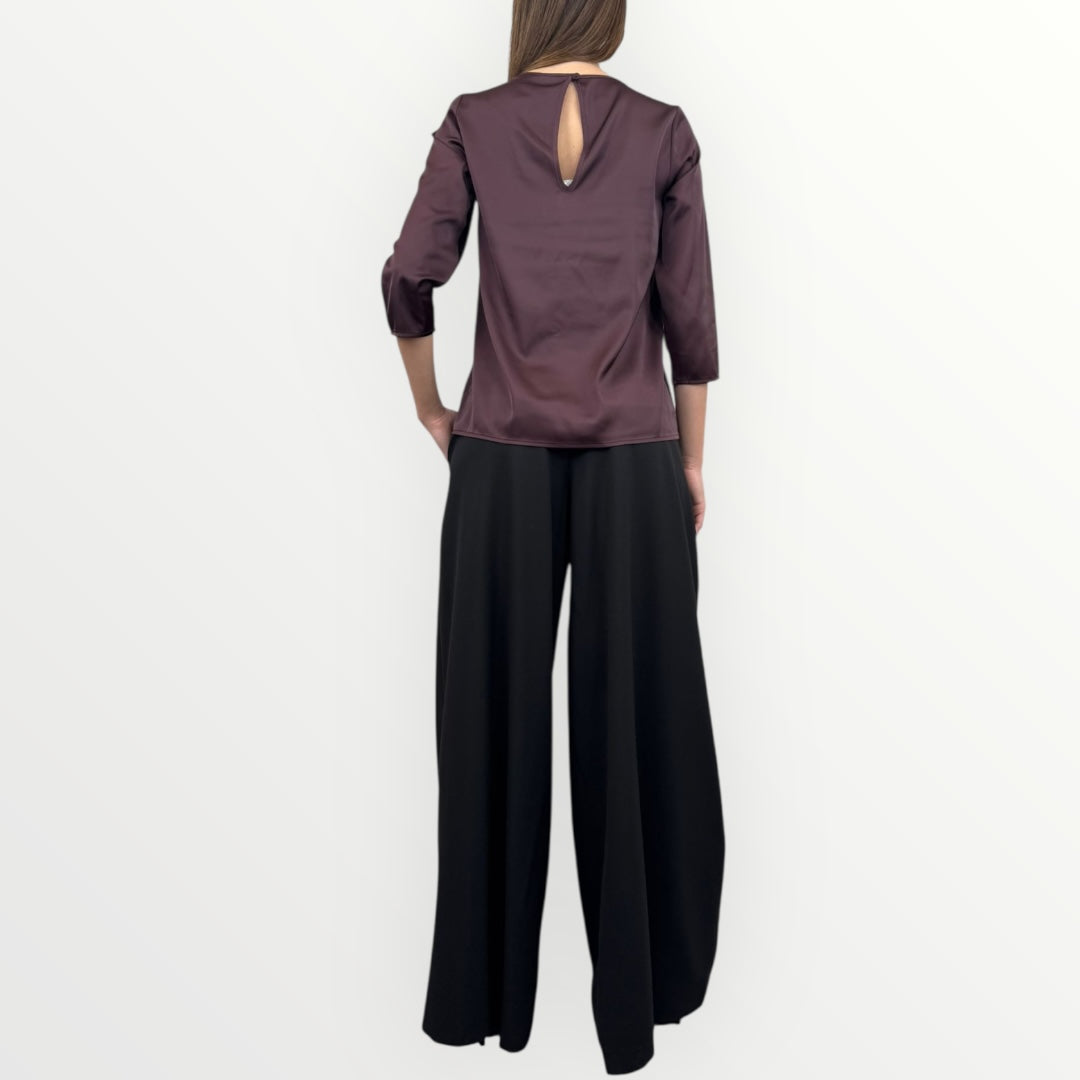 IMPERIAL - BLUSA MORBIDA A MANICHE LUNGHE