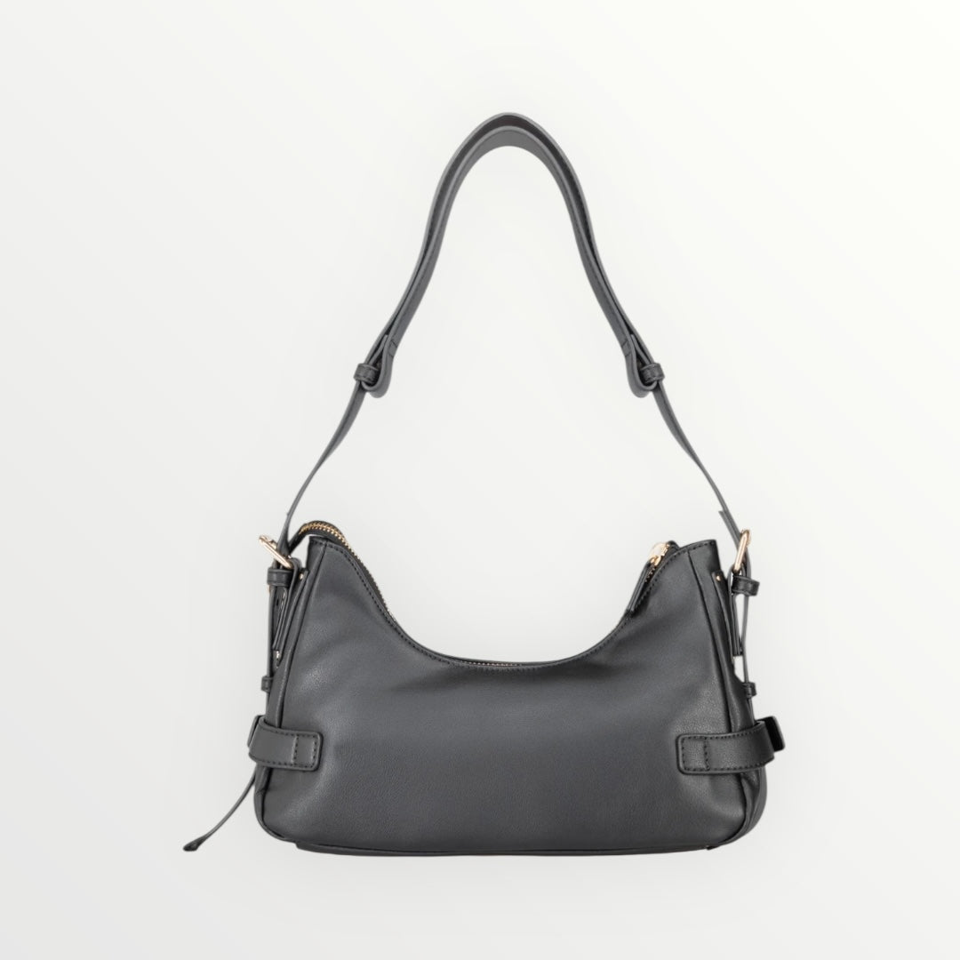 FRACOMINA - BORSA A SPALLA CON BORCHIE E FIBBIE