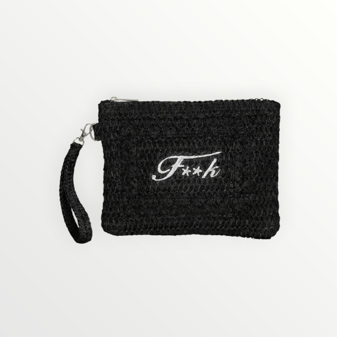 EFFEK - POCHETTE IN RAFIA CON LOGO