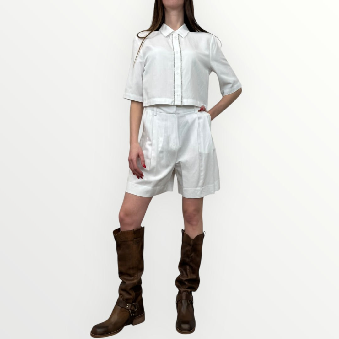 FRACOMINA - SHORT REGULAR IN LINO