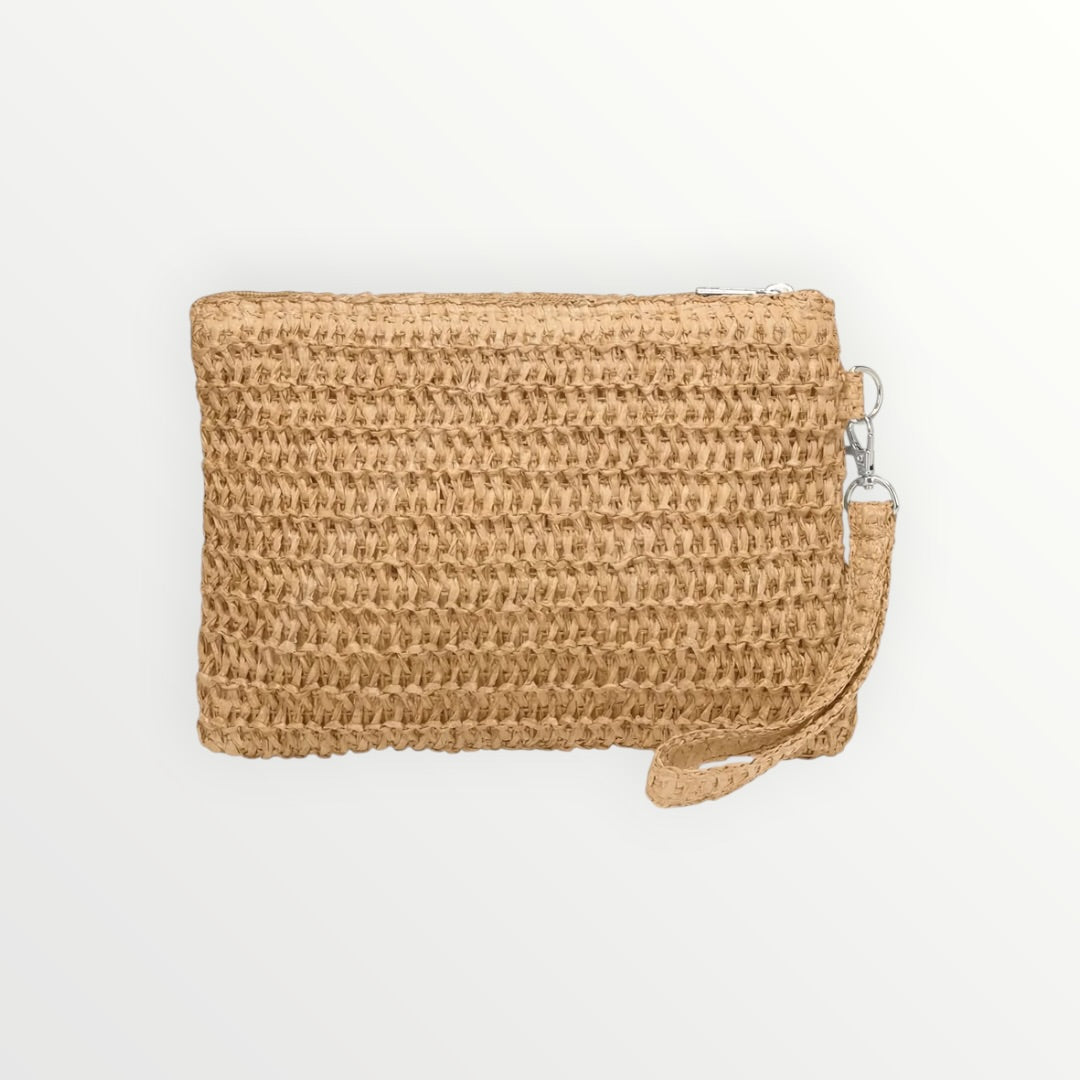 EFFEK - POCHETTE IN RAFIA CON LOGO