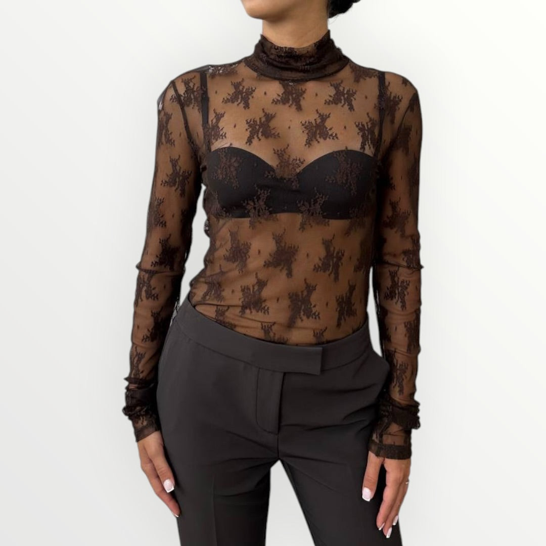 IMPERIAL - T-SHIRT DOLCEVITA IN PIZZO