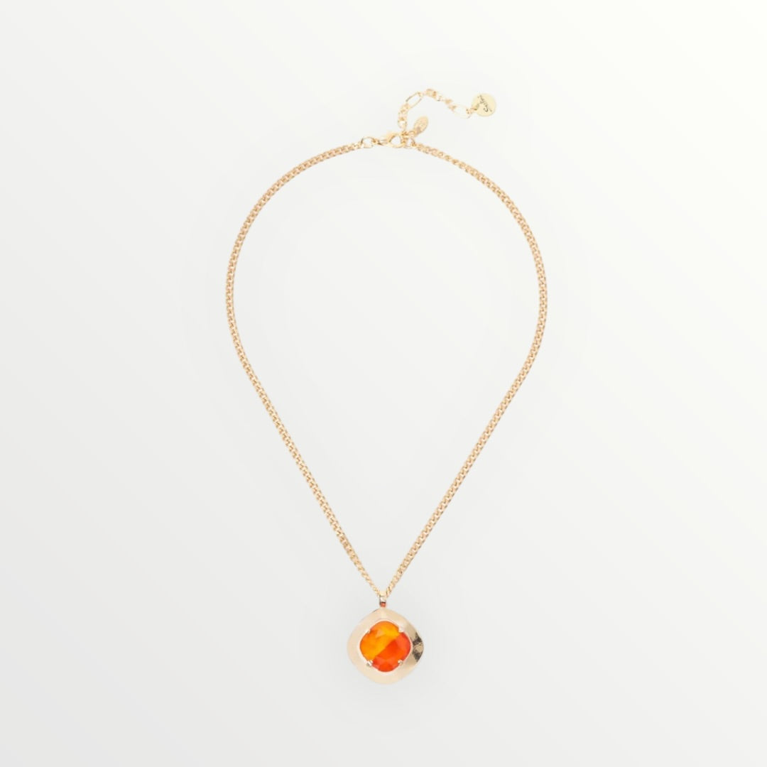 SODINI - COLLANA CON CRISTALLO SMALTATO