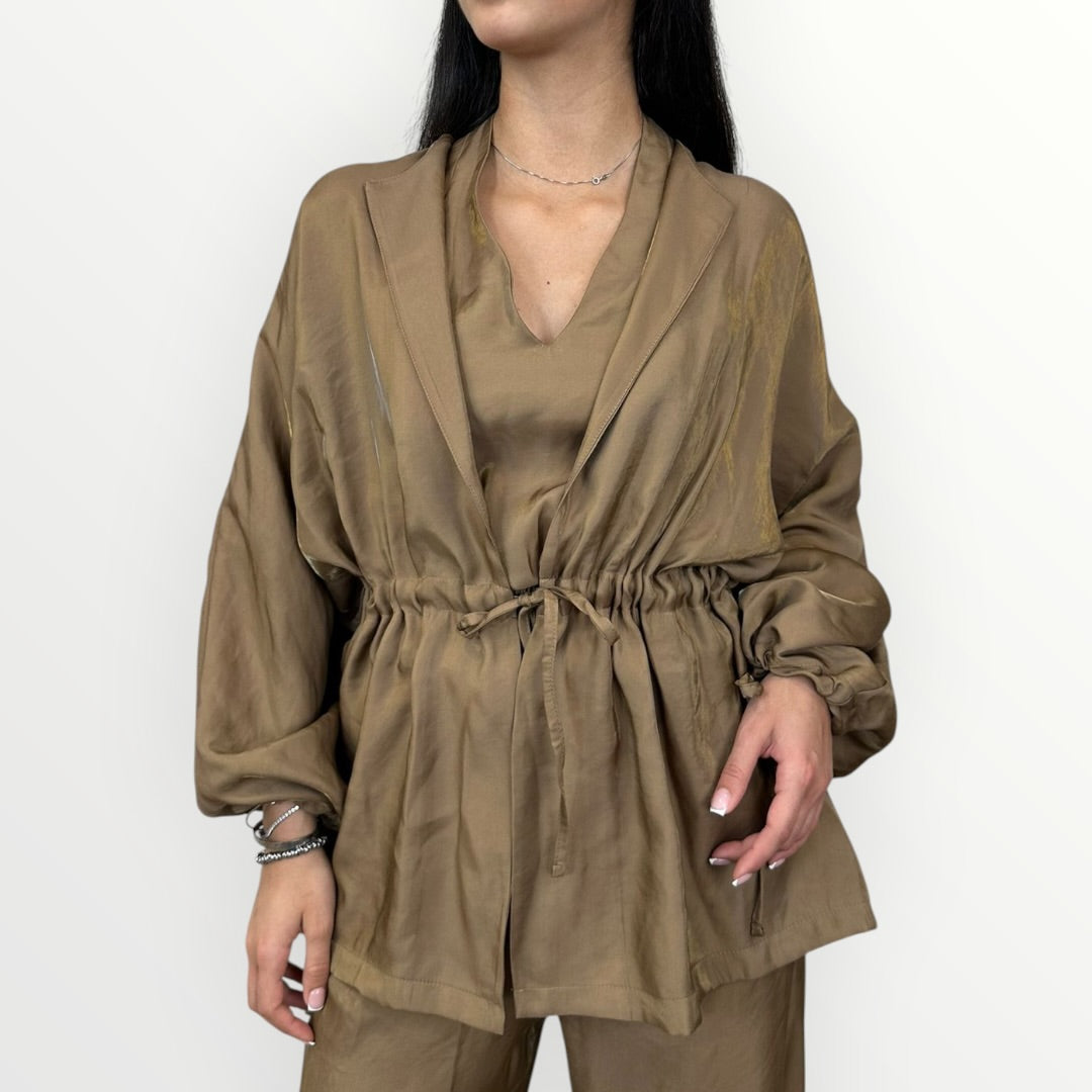 MOTEL - KIMONO CON ARRICCIATURA IN VITA