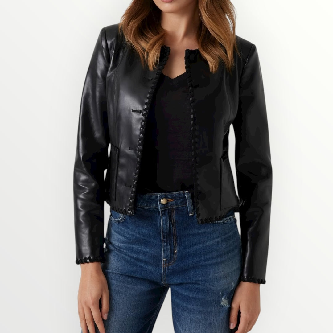 GUESS - GIUBBINO IN SIMILPELLE SAFFIANO