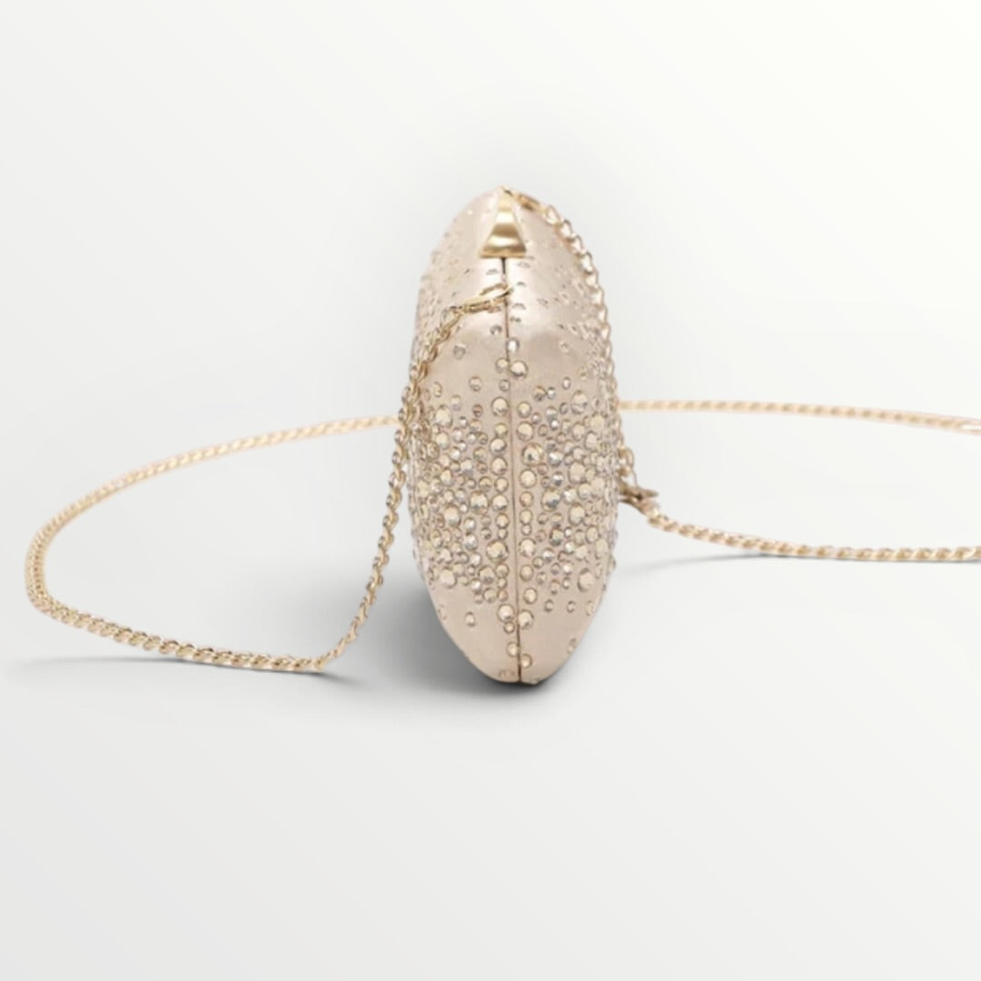 MIMI' MUA' - BORSA CLUTCH CON STRASS SPARSI