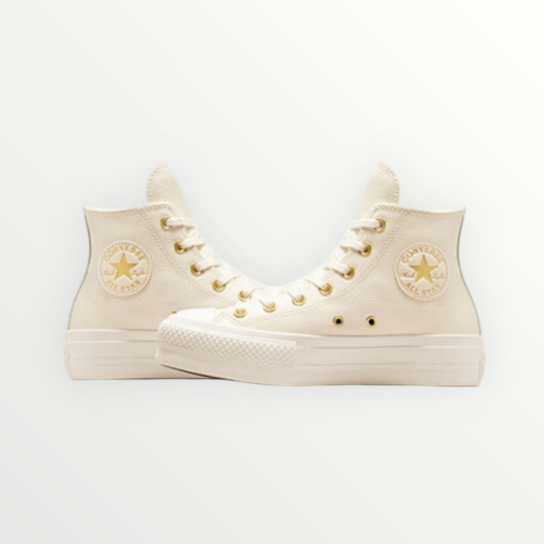 CONVERSE - SNEAKER IN PELLE DETTAGLI DORATI