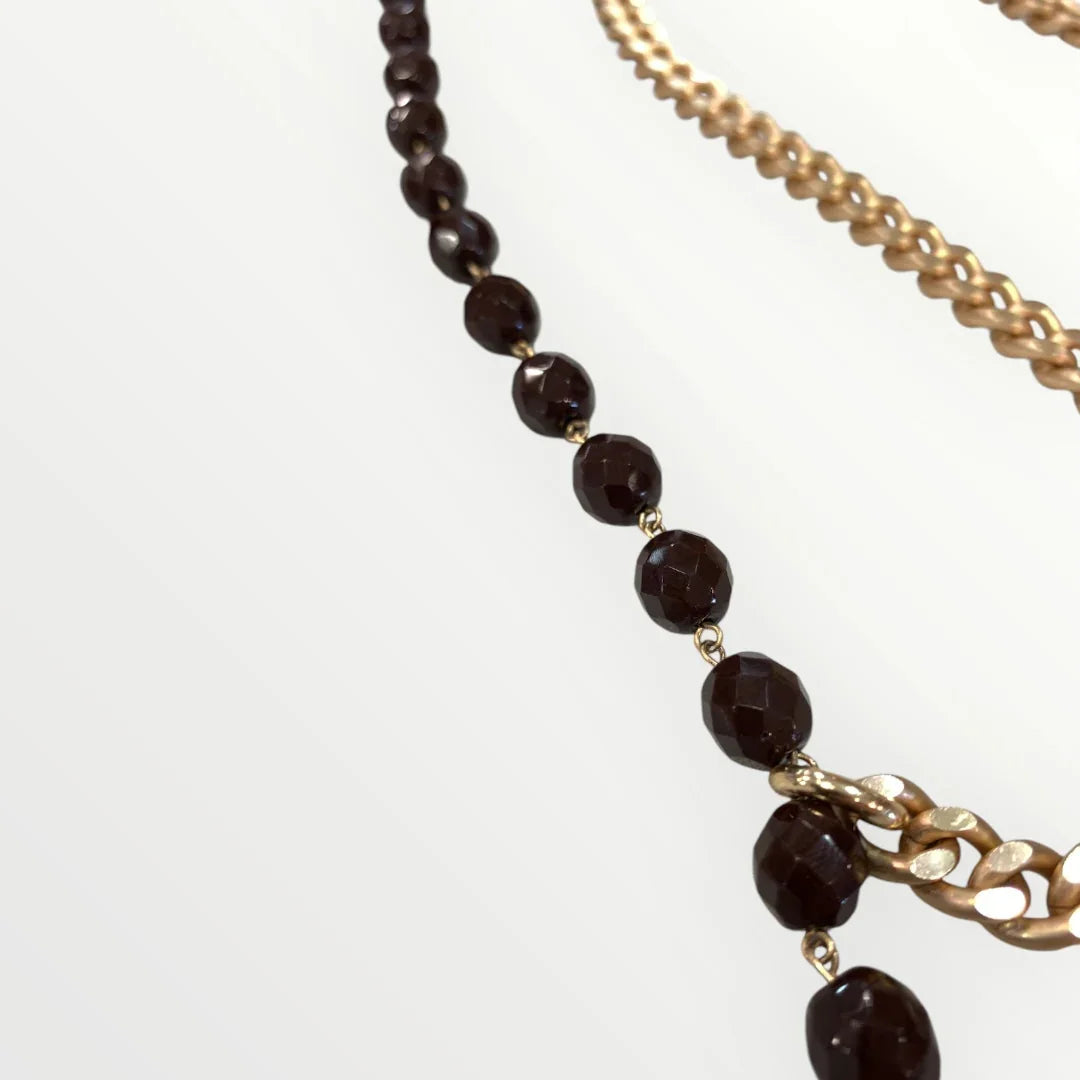 MOMI - FRANCESCA LONG MEDAL NECKLACE