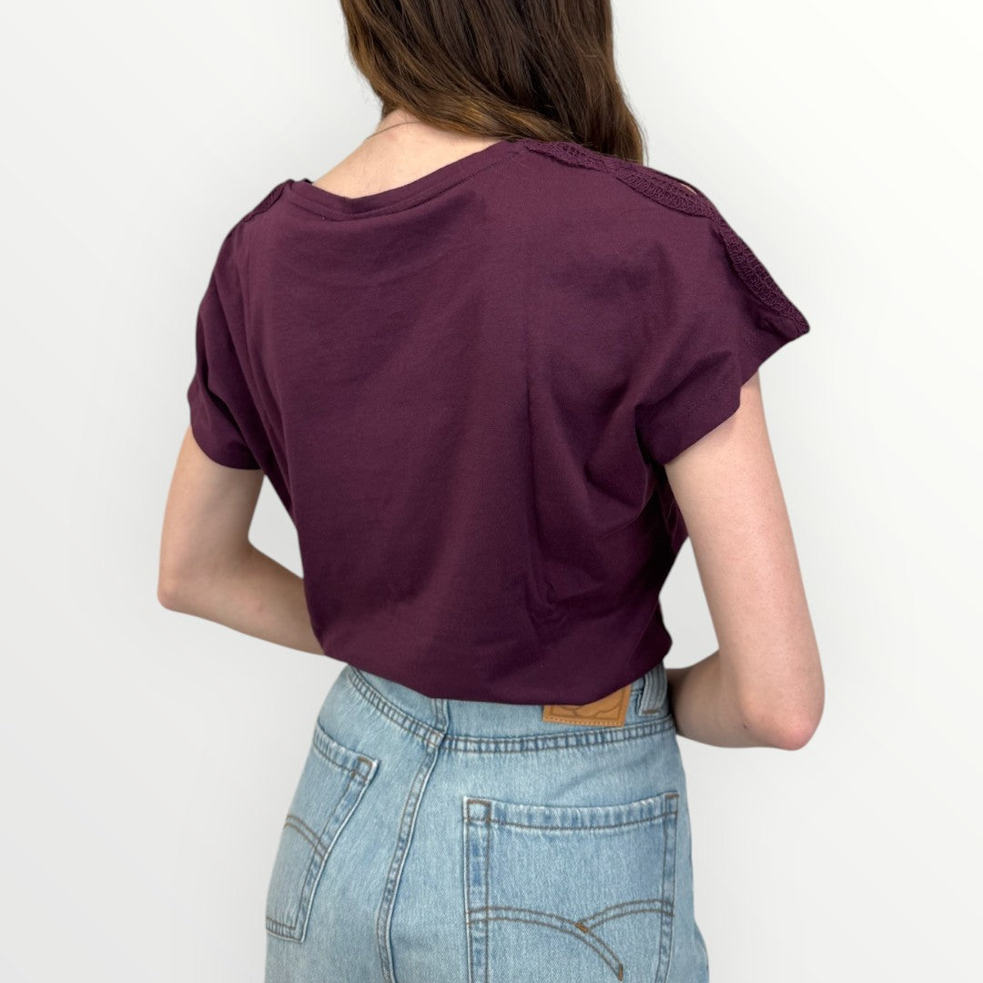 EMME MARELLA - T-SHIRT CHIFFON