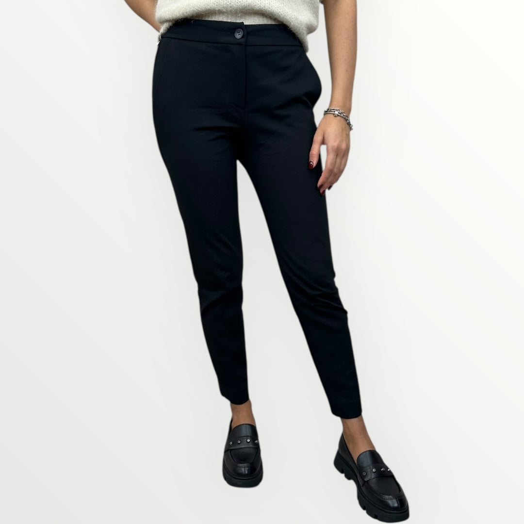 ANGELA DAVIS - PANTALONE STRETCH CON VITA ELASTICA
