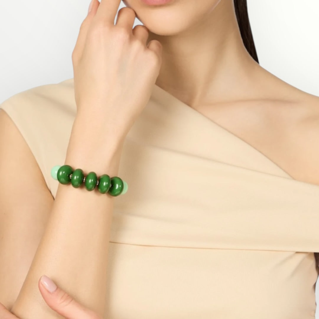 SODINI - BRACCIALE CON SFERE A CONTRASTO