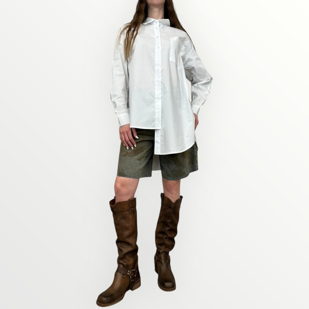 HAVEONE - CAMICIA ASIMMETRICA OVER