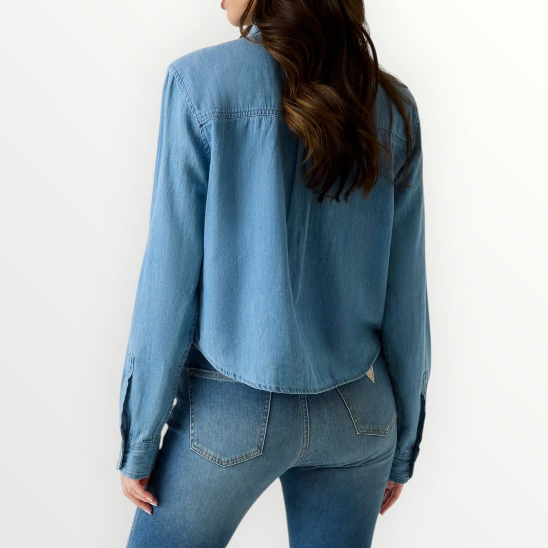 GUESS - CAMICIA A MANICA LUNGA IN DENIM