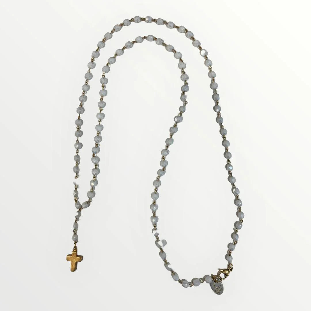 MOMI - COLLANA ROSARIO LUNGO CROCE - LOFT.73