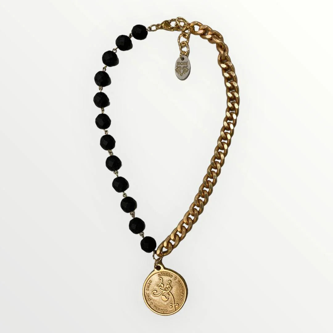 MOMI - COLLANA FRANCESCA CORTA MEDAGLIA - LOFT.73