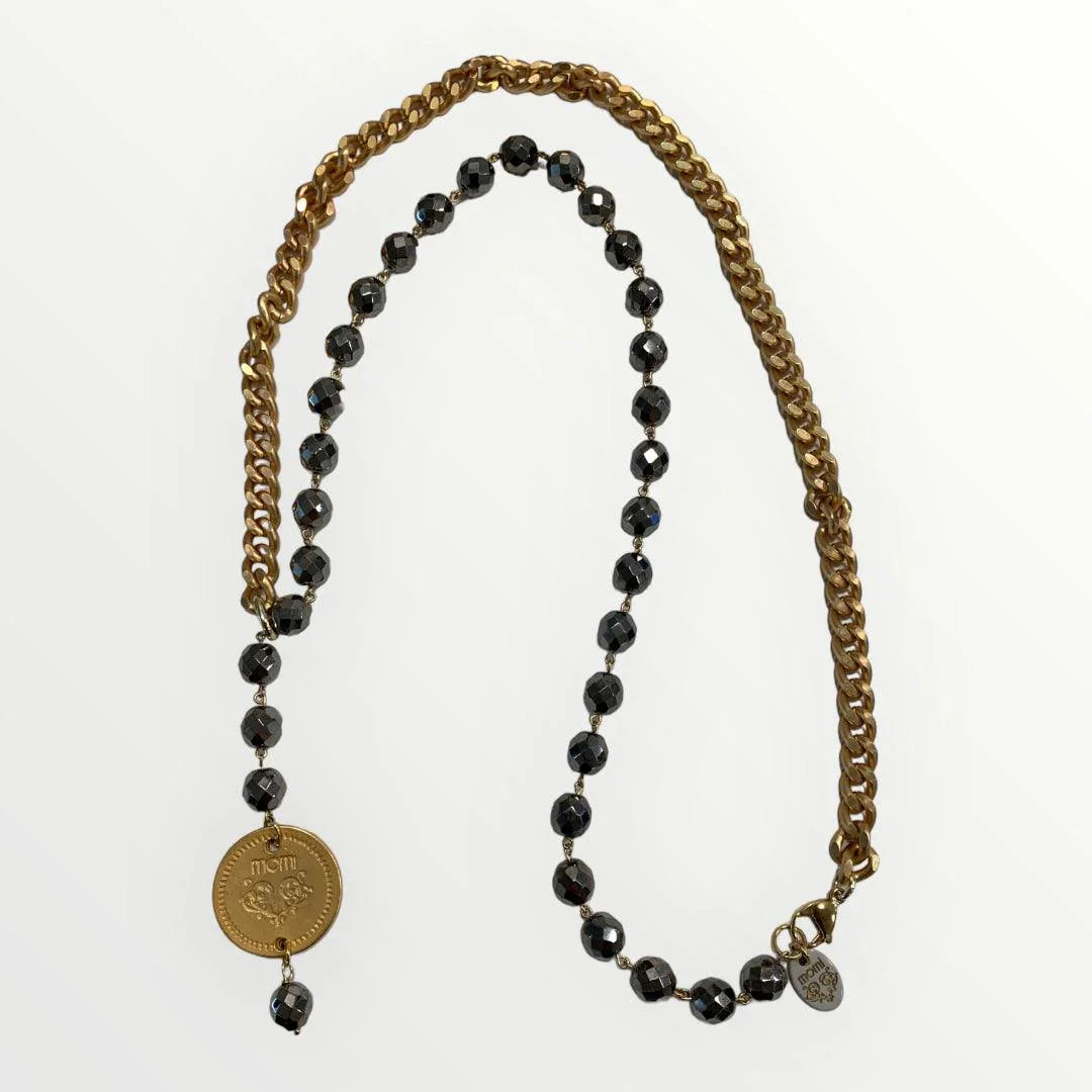 MOMI - COLLANA FRANCESCA LUNGA MEDAGLIA - LOFT.73