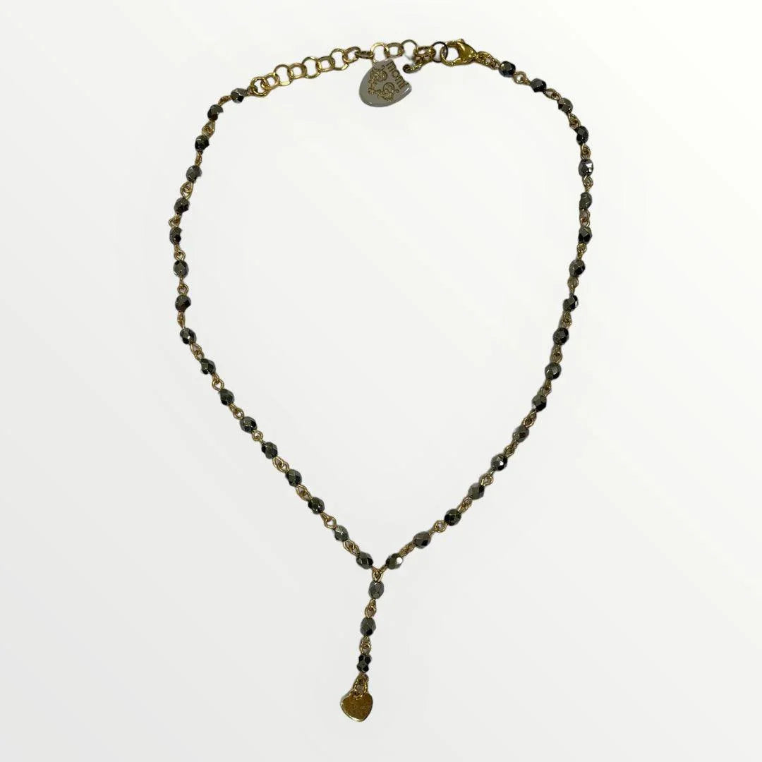MOMI - COLLANA ROSARIO CORTO CUORE - LOFT.73