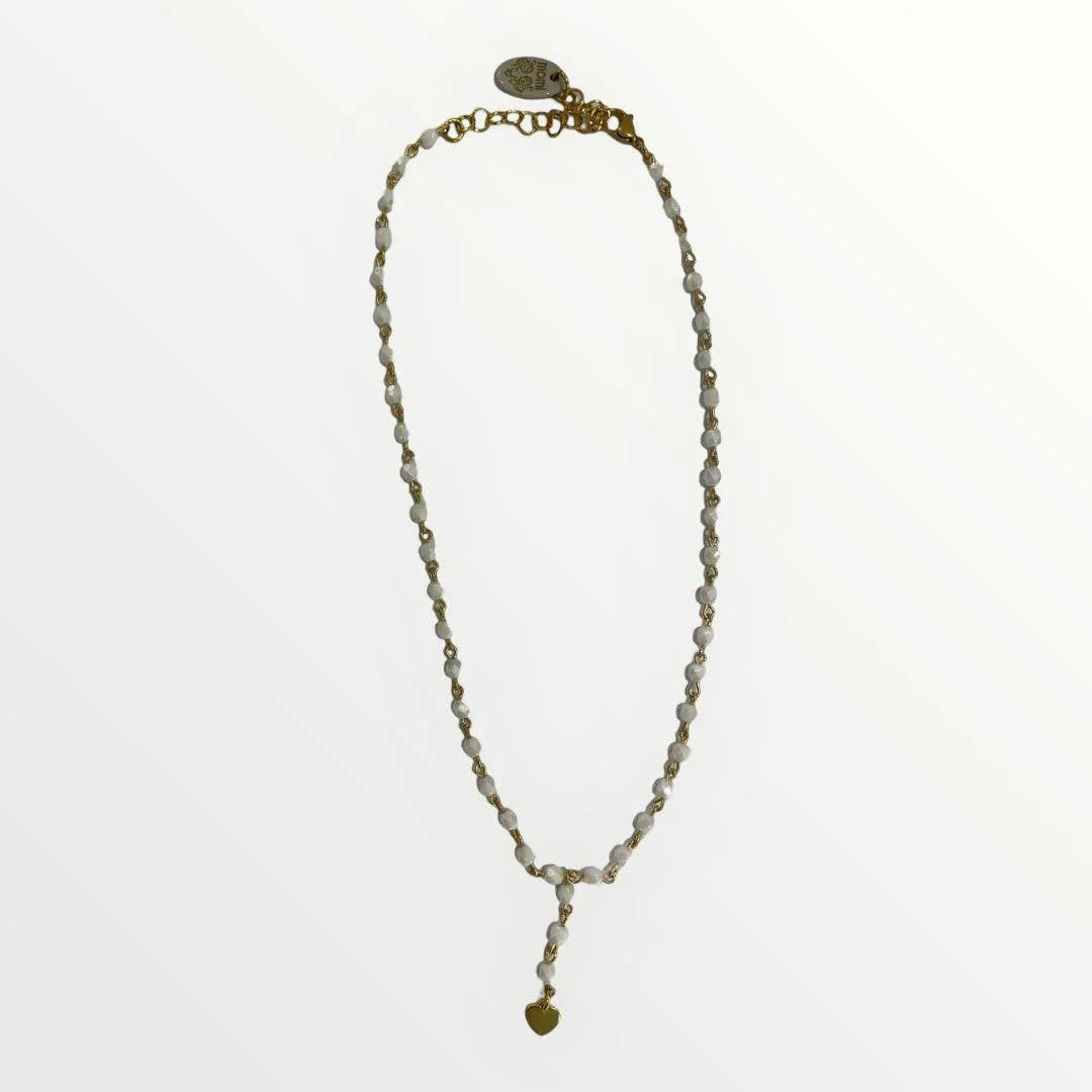 MOMI - COLLANA ROSARIO CORTO CUORE - LOFT.73