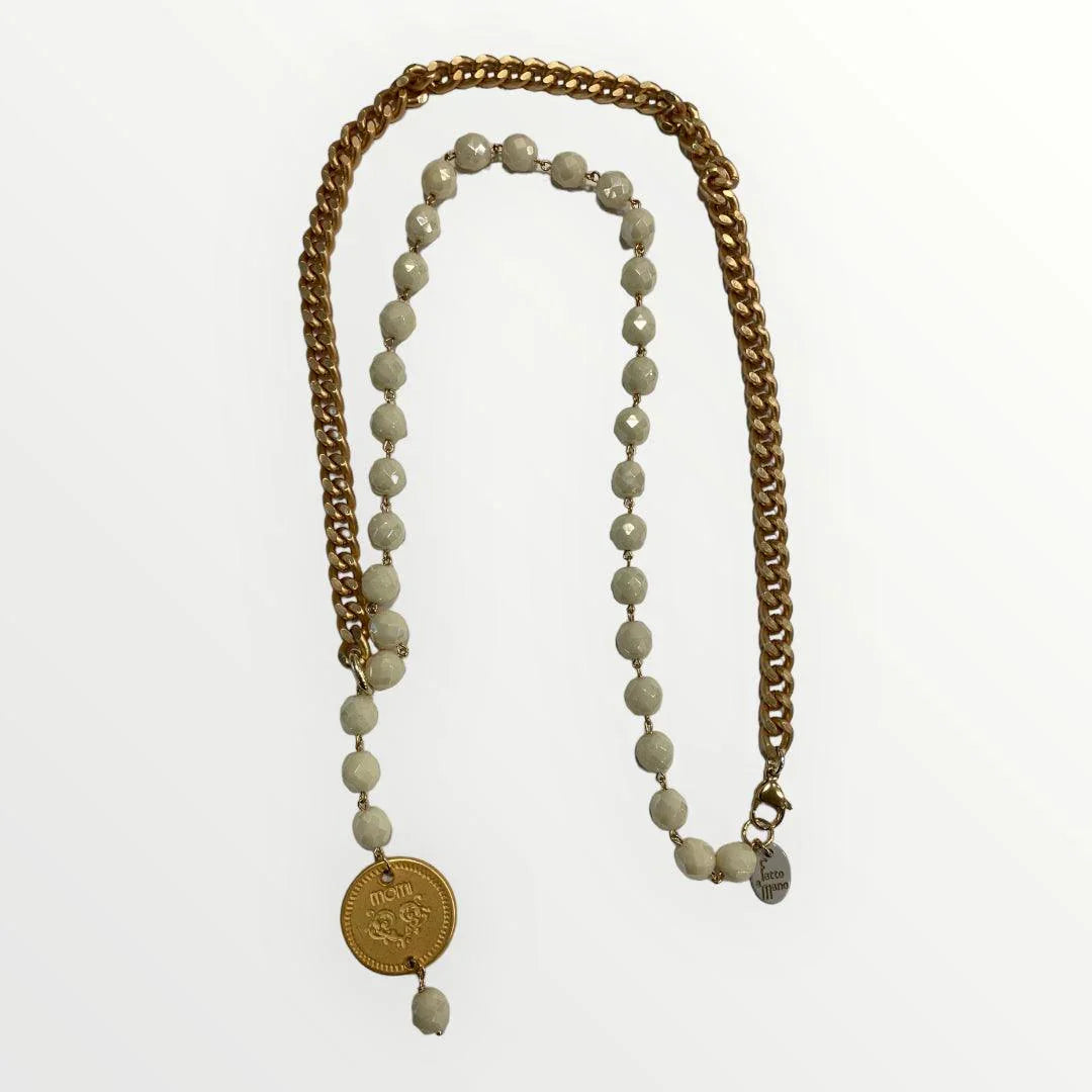 MOMI - COLLANA FRANCESCA LUNGA MEDAGLIA - LOFT.73
