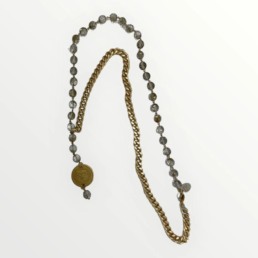 MOMI - COLLANA FRANCESCA LUNGA MEDAGLIA - LOFT.73