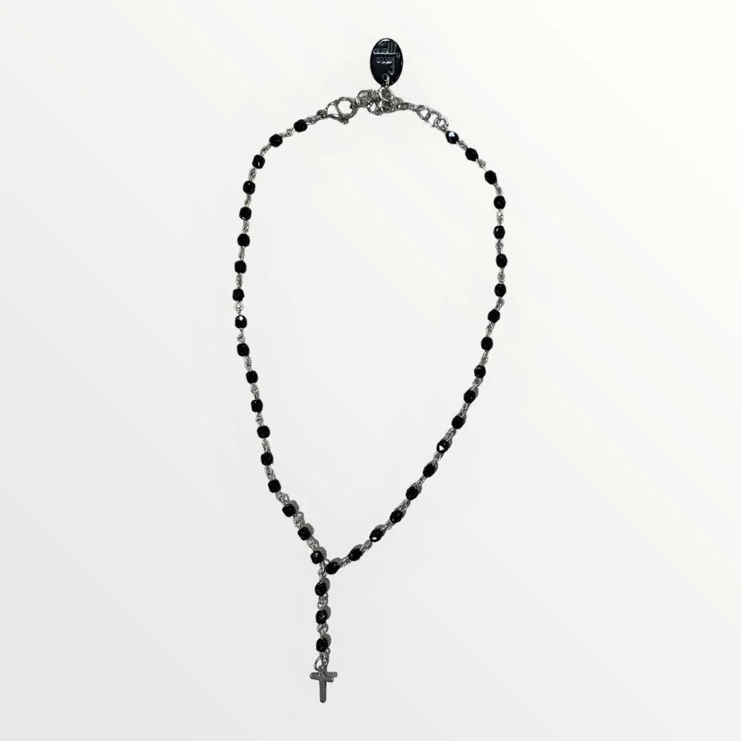 MOMI - COLLANA ROSARIO CORTO CROCE - LOFT.73