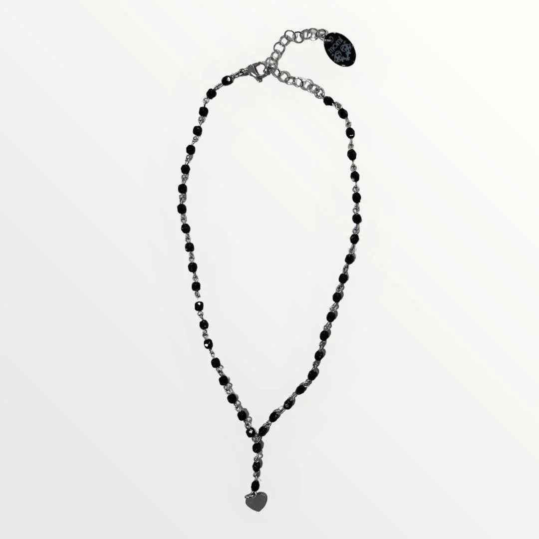 MOMI - COLLANA ROSARIO CORTO CUORE - LOFT.73