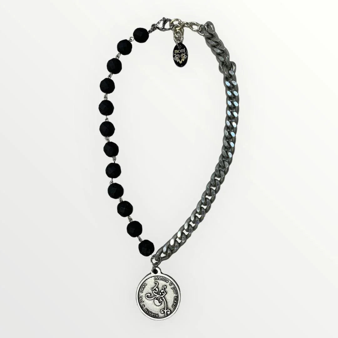 MOMI - COLLANA FRANCESCA CORTA MEDAGLIA - LOFT.73