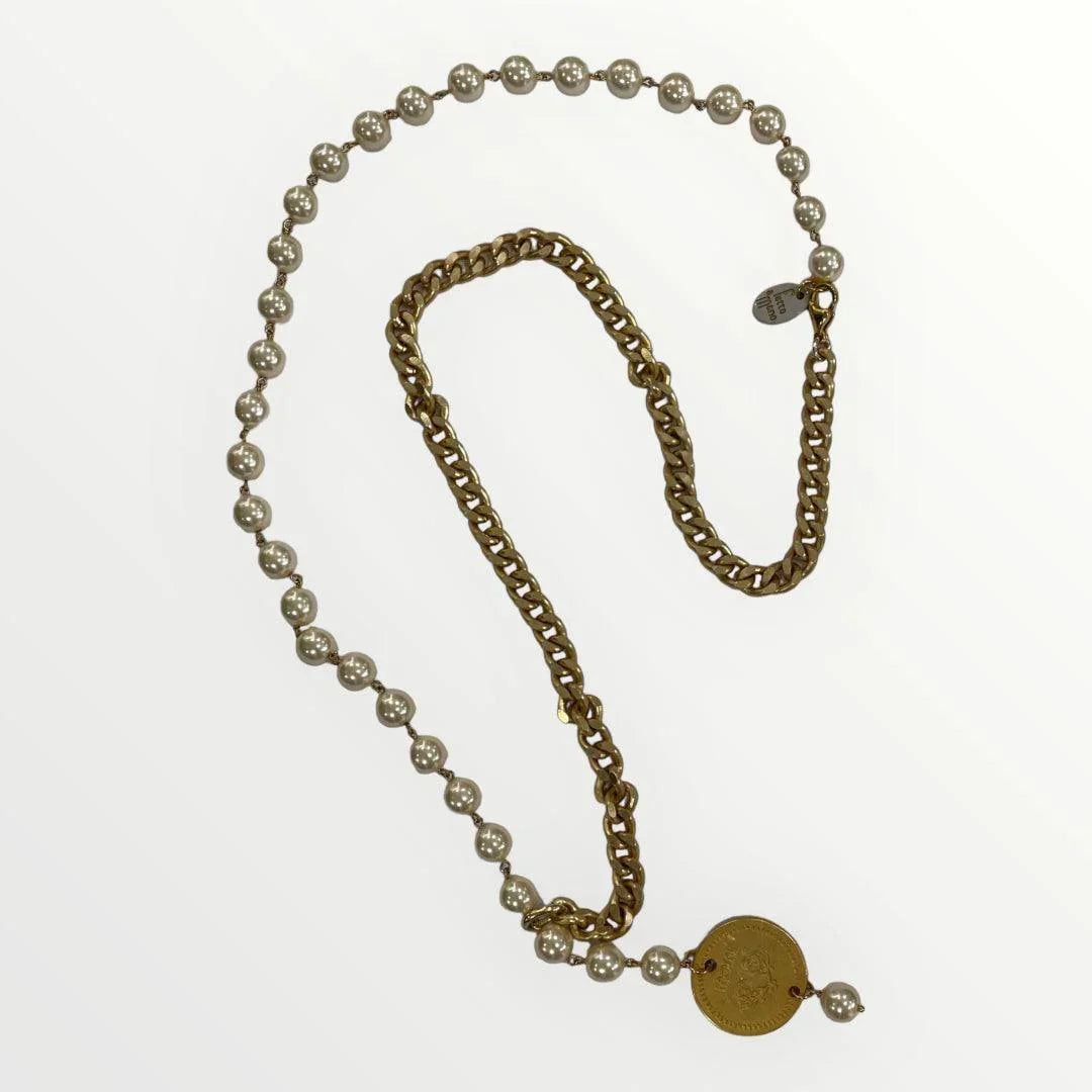MOMI - COLLANA FRANCESCA LUNGA MEDAGLIA - LOFT.73