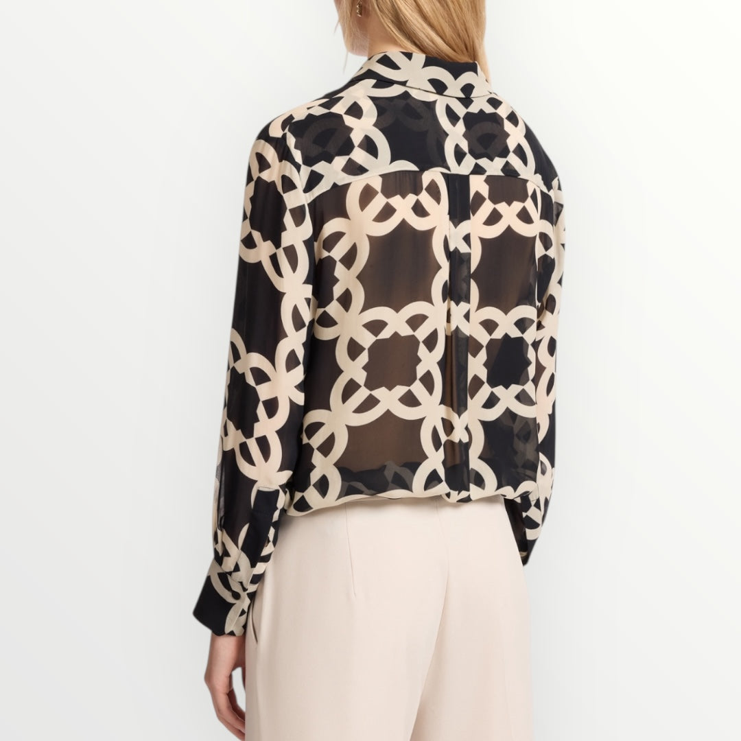 ELENA MIRO' - CAMICIA IN VISCOSA STAMPATA