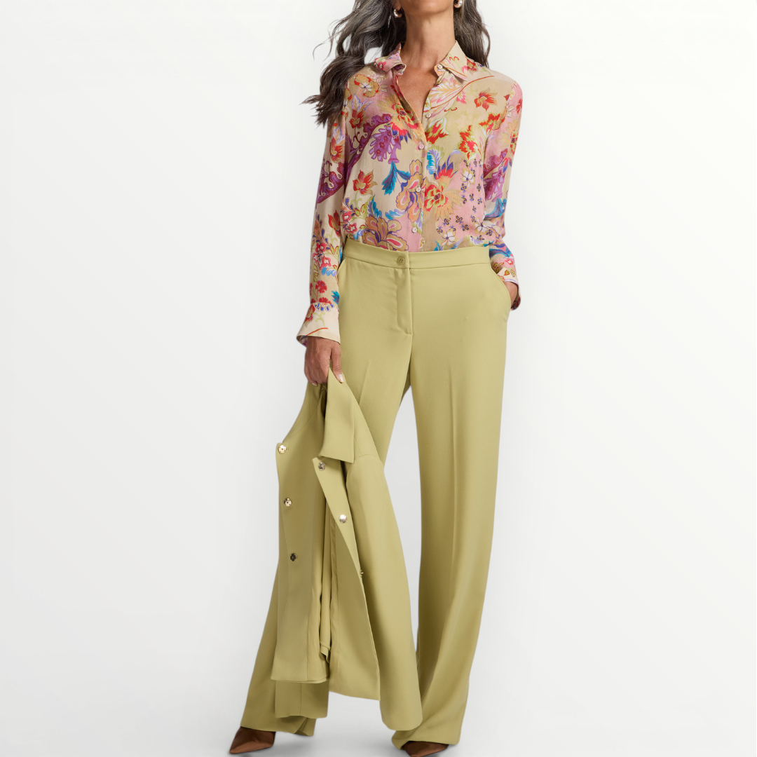 ELENA MIRO' - CAMICIA STAMPATA IN VISCOSA