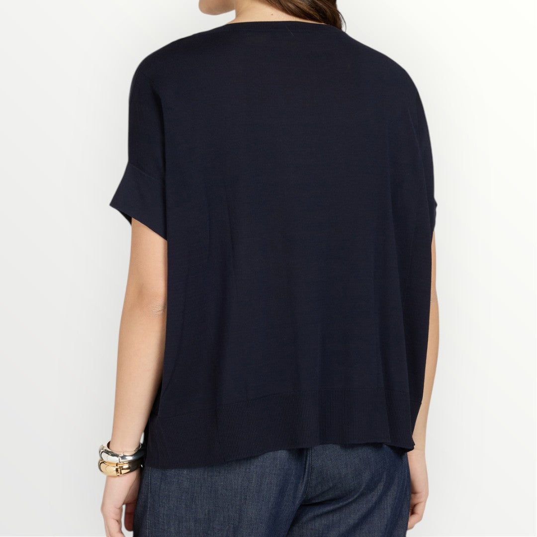 ELENA MIRO' - MAGLIA BOXY IN COTONE