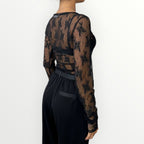 IMPERIAL - T-SHIRT GIROCOLLO IN PIZZO