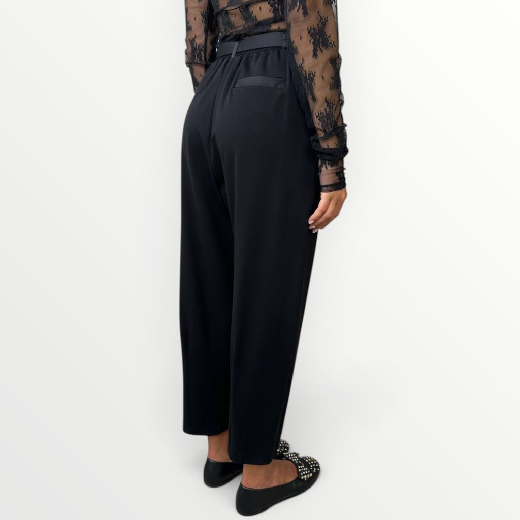 IMPERIAL - PANTALONE IN PUNTO MILANO CON CINTURA
