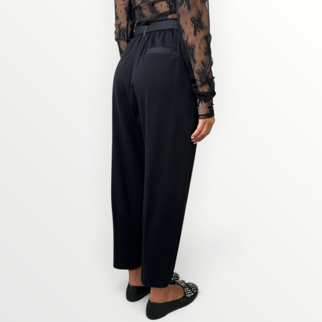 IMPERIAL - PANTALONE IN PUNTO MILANO CON CINTURA