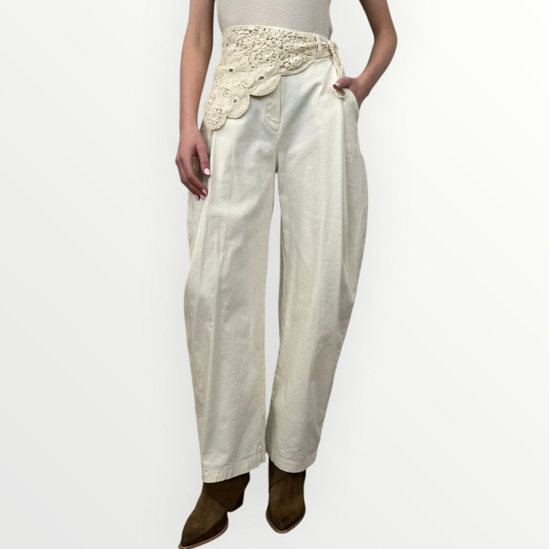 KING KONG - PANTALONE CON BANDANA IN CROCHET