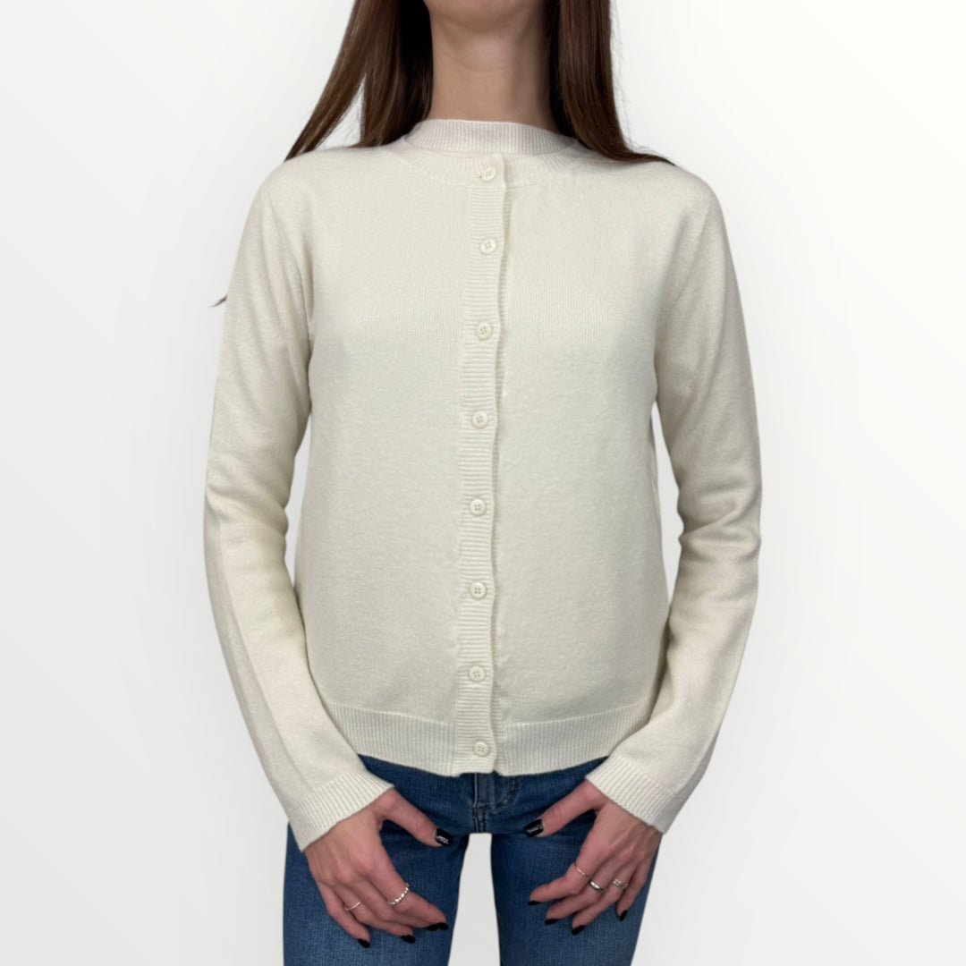 ANGELA DAVIS - CARDIGAN SLIM CON BOTTONCINI