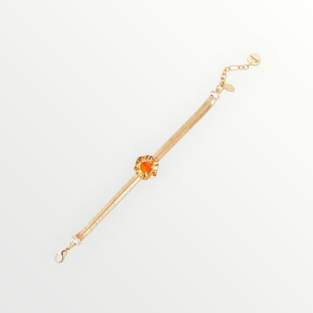 SODINI - BRACCIALE RIGIDO CON FIORE