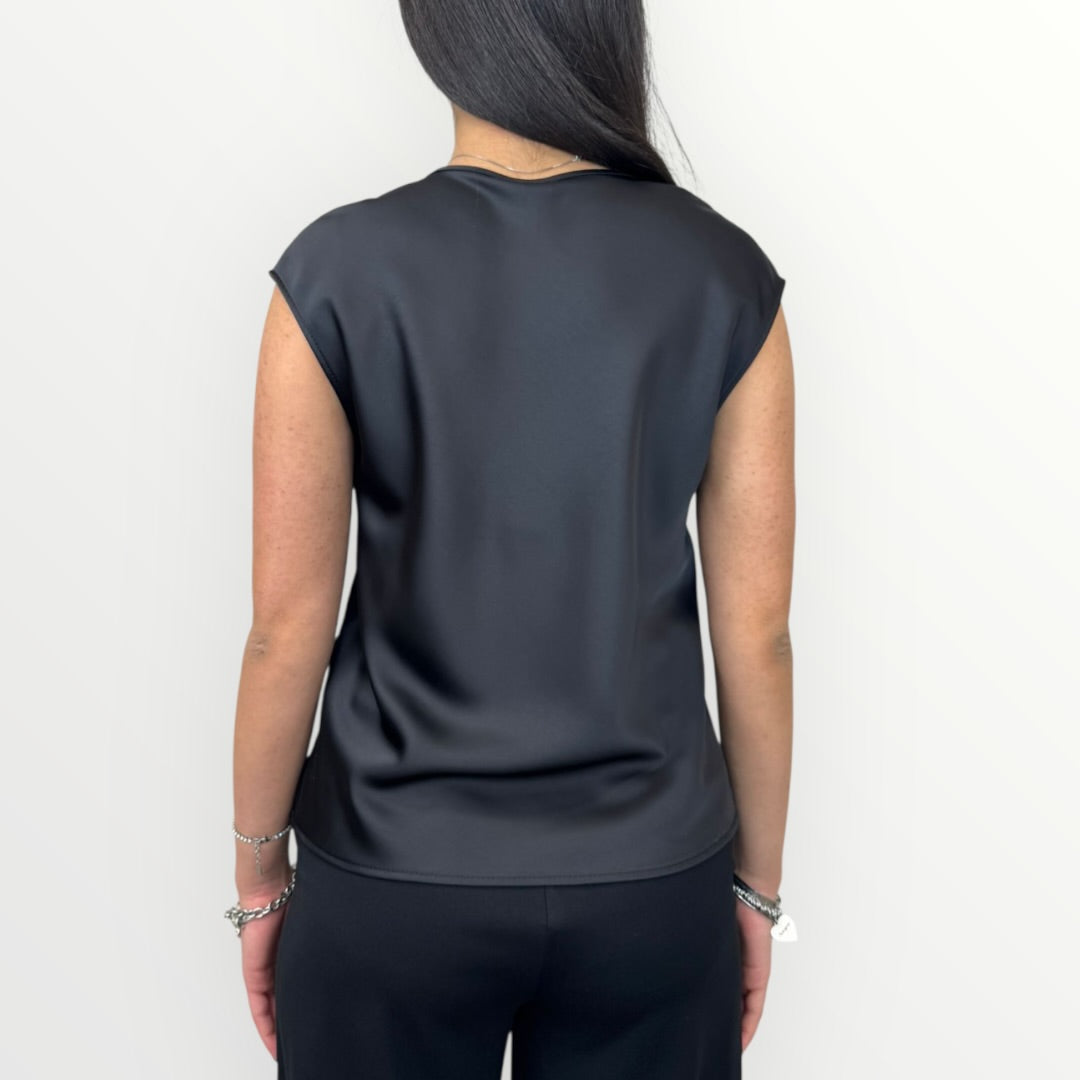 IMPERIAL - BLUSA SMANICATA IN RASO