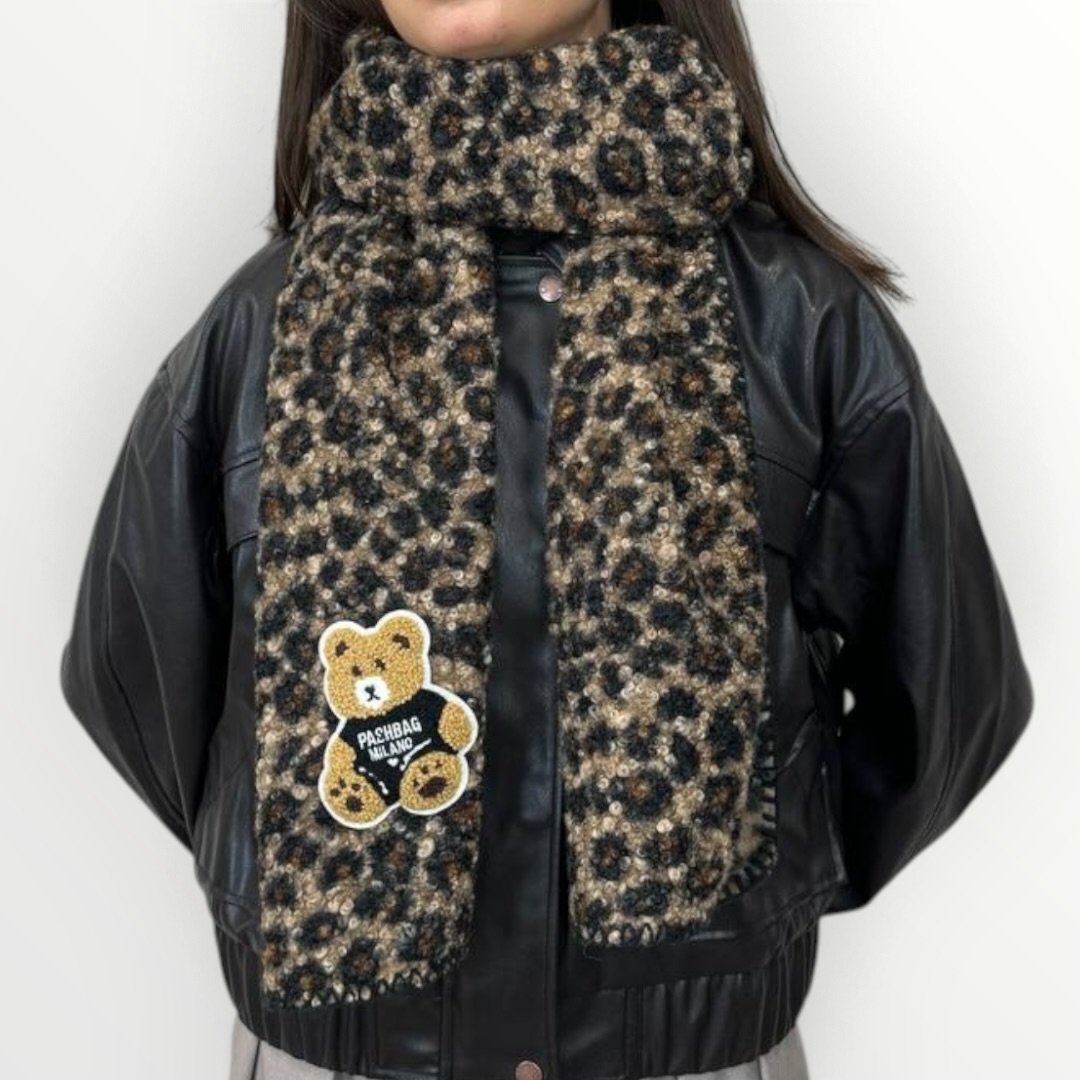 PASHBAG - SCIARPA IN BOUCLE CON ORSETTO