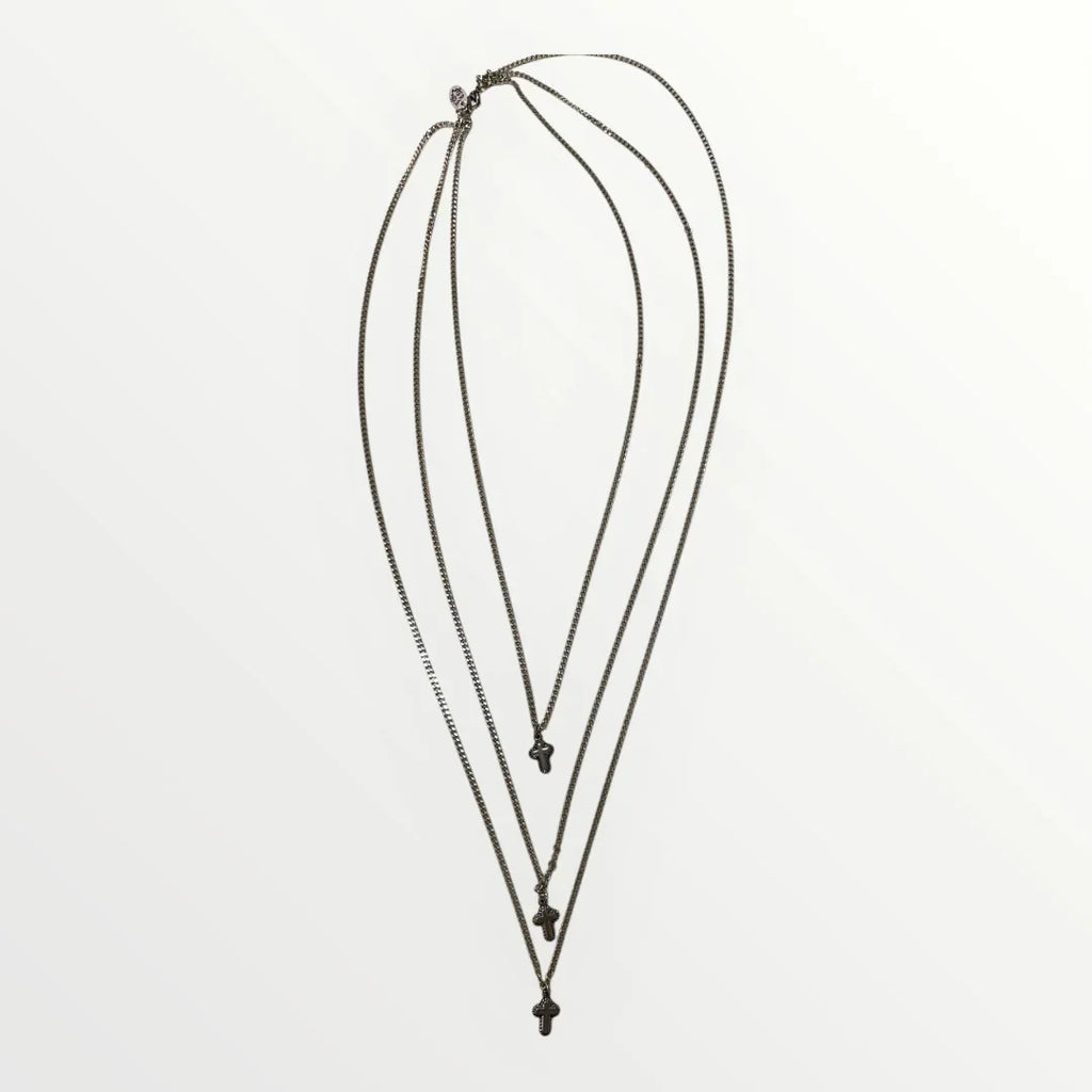 MOMI - COLLANA CROCE TRIPLA