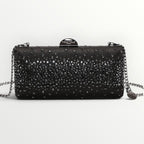 MIMI' MUA' - BORSA CLUTCH CON STRASS SPARSI