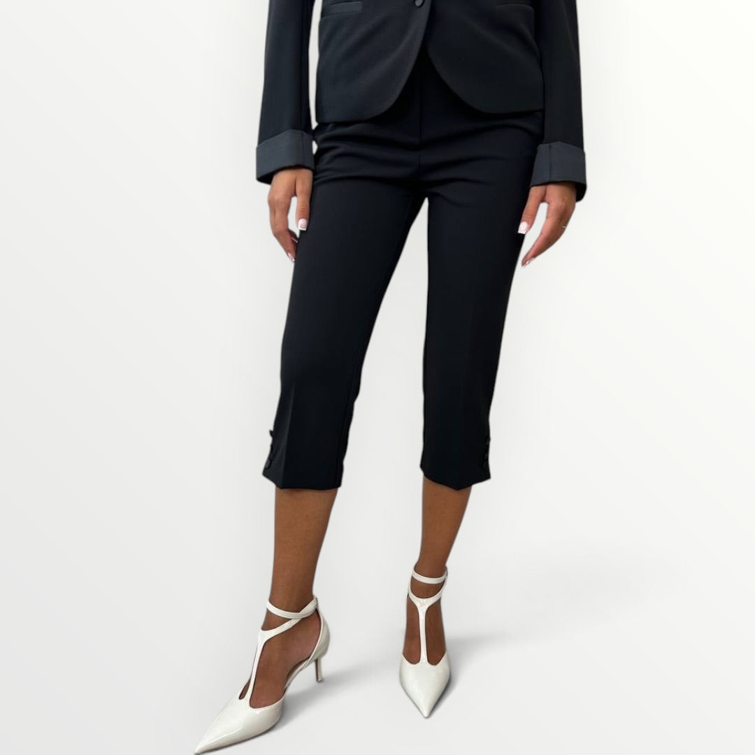 IMPERIAL - PANTALONE CAPRI CON BOTTONCINI
