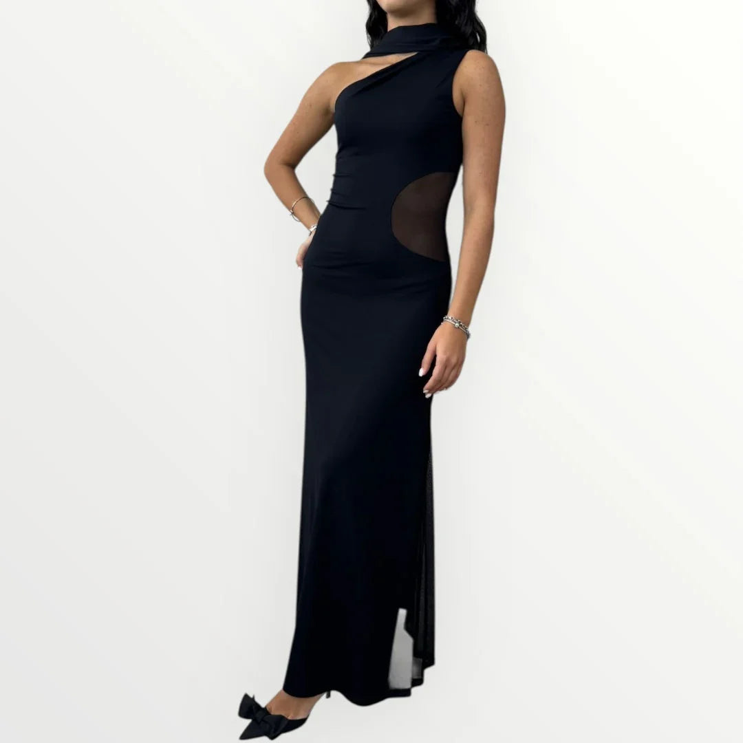 IMPERIAL - ABITO CON CUT OUT IN TULLE