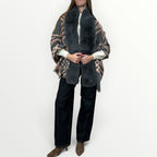 AYFEE - MANTELLA CON PROFILO IN ECO-PELLICCIA