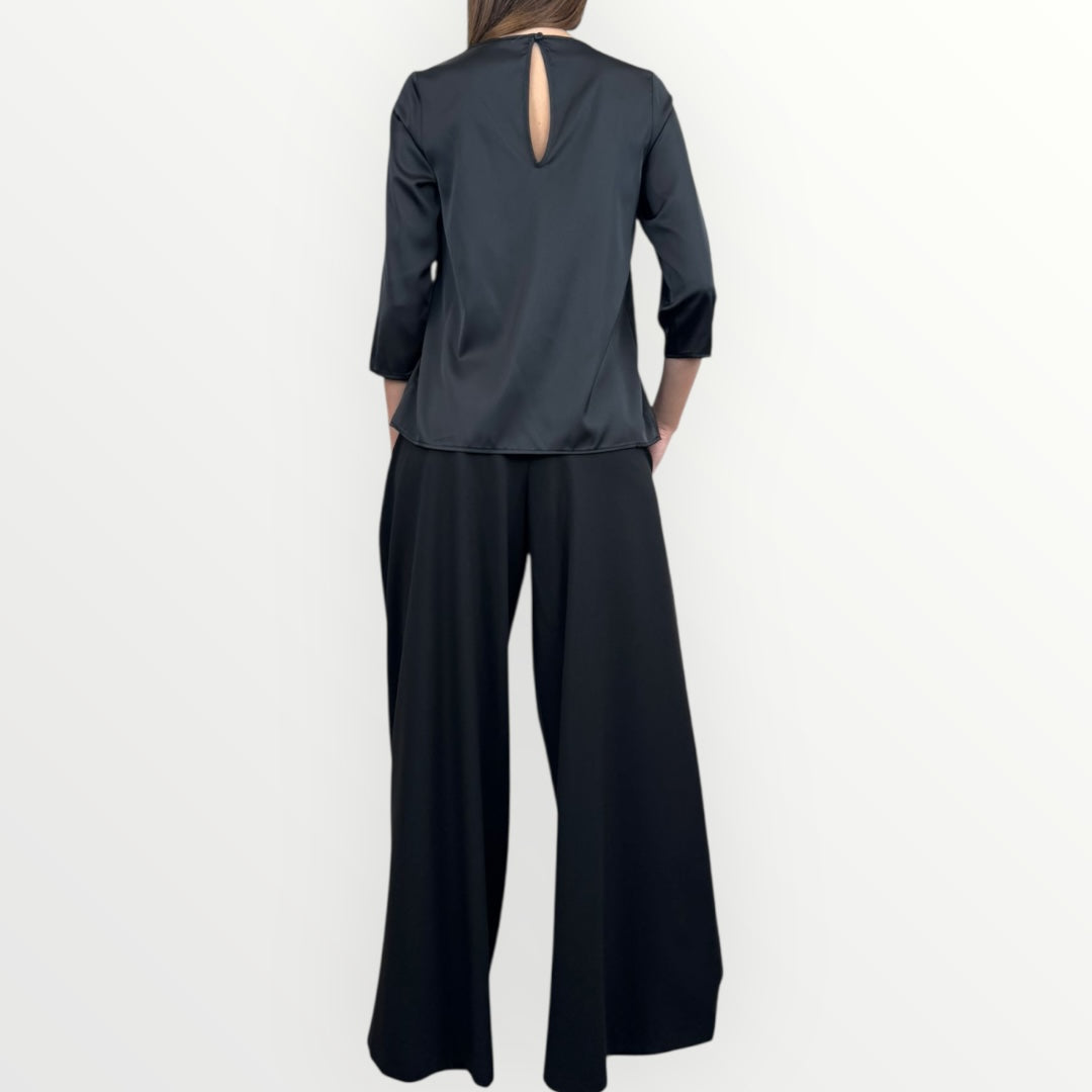 IMPERIAL - BLUSA MORBIDA A MANICHE LUNGHE