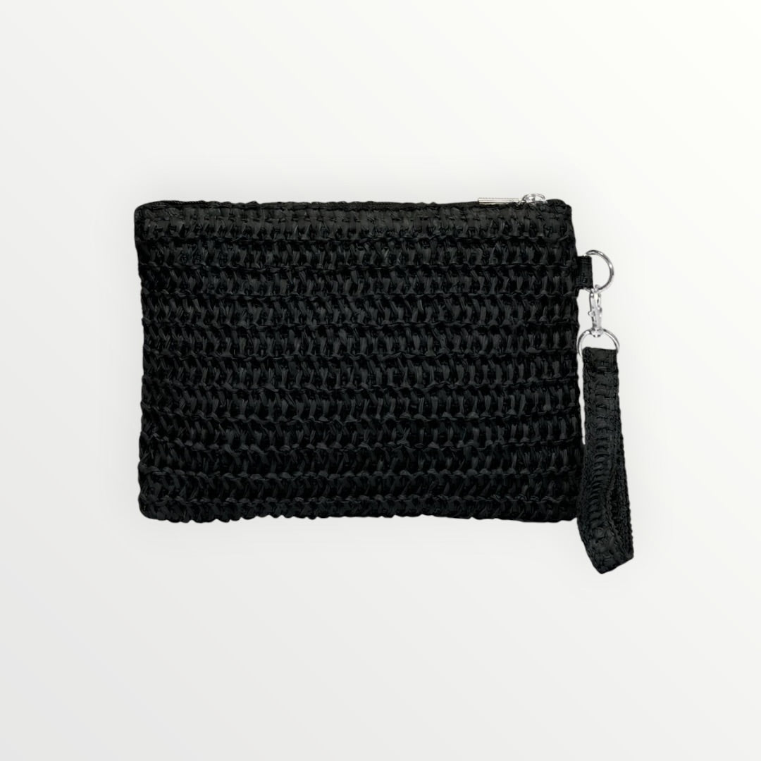 EFFEK - POCHETTE IN RAFIA CON LOGO