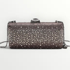 MIMI' MUA' - BORSA CLUTCH CON STRASS SPARSI
