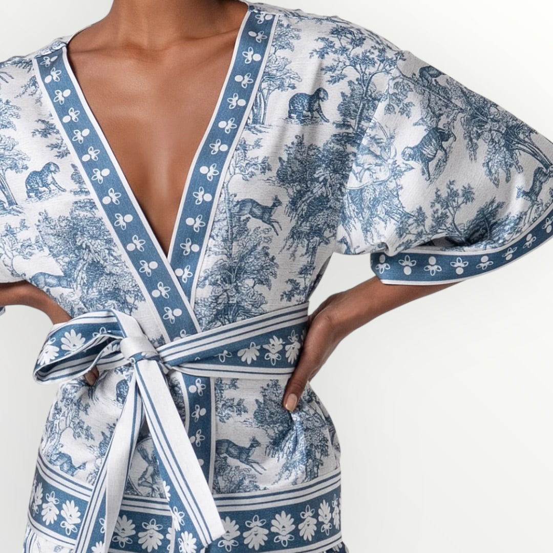 FRACOMINA - KIMONO IN FANTASIA