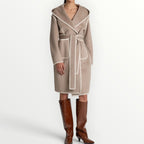 FRACOMINA - CAPPOTTO CON CUCITURE A CONTRASTO