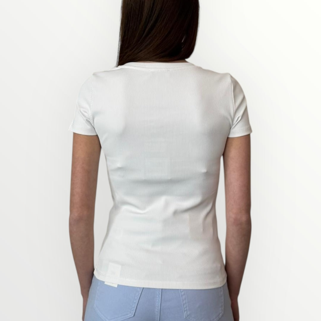 FRACOMINA - T-SHIRT CON LOGO DI BRILLANTI